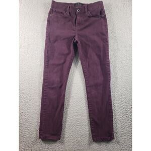 Lucky Brand Jeans Women's 4 Purple Denim Brooke Legging Stretch Cotton 27x25